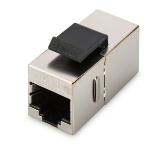 Adattatore Passante 2X8 Poli Rj45 Schermato Cat.5E Con Ganci Per Pannelli