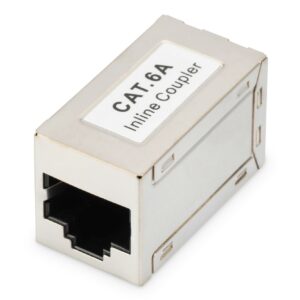 Adattatore Passante Con 2 Connettori Rj45 - 8P8C Schermato Femmina/Femmina Cat.6A