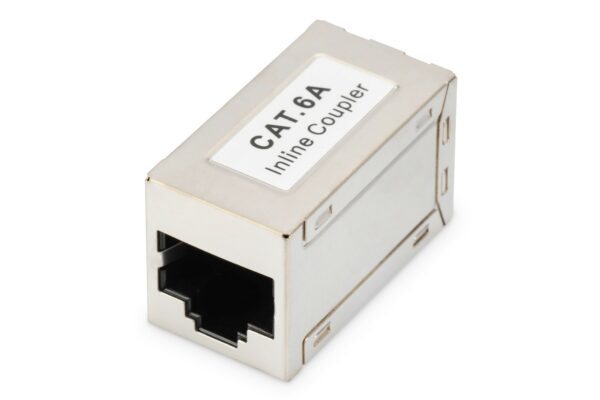 Adattatore Passante Con 2 Connettori Rj45 - 8P8C Schermato Femmina/Femmina Cat.6A