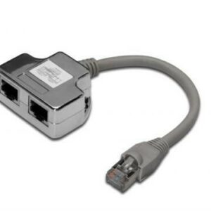 Adattatore Per Cat. 5E Per 2 Linee Rj45 Su Un Unico Cavo