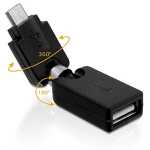 Adattatore Ruotabile Usb A Femmina - Micro Usb Maschio Delock