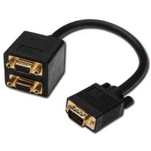 Adattatore Splitter Vga Maschio - 2 Porte Vga Femmina