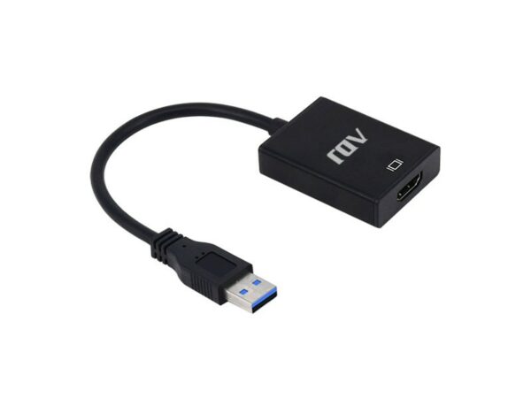 Adattatore Usb 3.0-Hdmi M/F Bk Con Cavo Adj