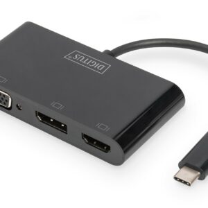 Adattatore Usb-C Tre Porte Displayport/Hdmi/Vga