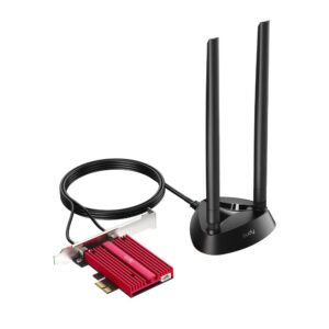 Adattatore di rete Cudy WE4000 PCI-e AX5400 WiFi 6 Tri-Band - Bluetooth 5.2 - 2 antenne esterne