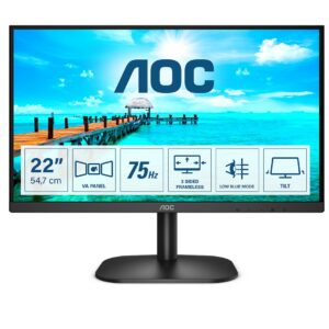 Aoc Monitor 21,5 Led Va 16:9 Fhd 4Ms 200 Cdm, Vga/Hdmi