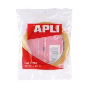 Apli Nastro Adesivo Trasparente 12 mm x 66 mm - Forte Adesione