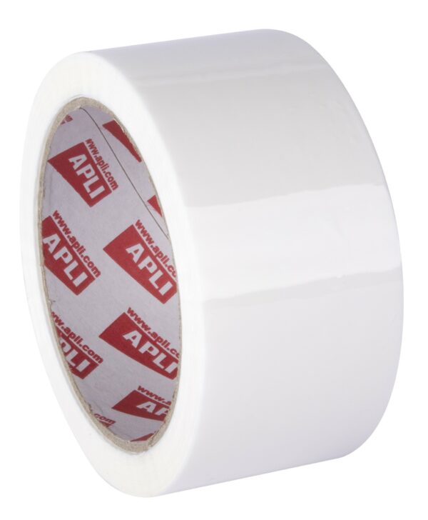 Apli Precinct Basic PP acrilico - 48 mm x 66 m - Resistente all acqua e agli strappi - Facile da tagliare - Bianco