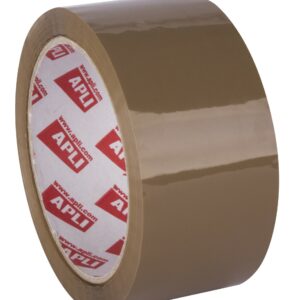 Apli Standard Noiseless Seal PP acrilico 48mm x 66m 28?m - Resistente allo strappo - Adesivo di alta qualità - Facile da tagliare - Marrone