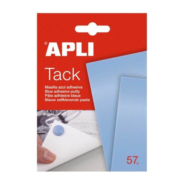 Apli Tack Blue Putty 57g - Riutilizzabile - Non lascia residui - Blu facile da modellare