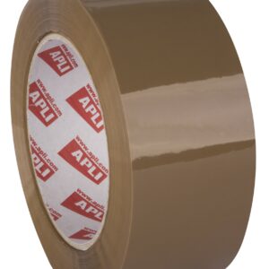 Apli nastro Basic Pp Acrilico - 48mm x 132m - Resistente all acqua e all invecchiamento - Facile da tagliare - Marrone