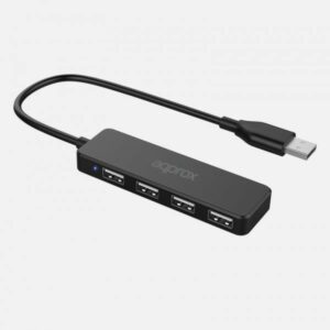 Approx APPC46 hub di interfaccia USB 2.0 480 Mbit/s Nero