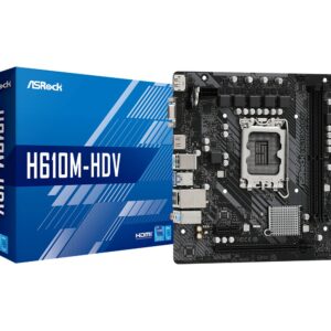 Asrock Mb H610, H610M-Hdv, Lga1700, 2Ddr4, Matx