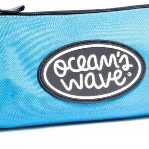 Astuccio rotondo Oceans Wave - Ampia larghezza - Colore blu neon