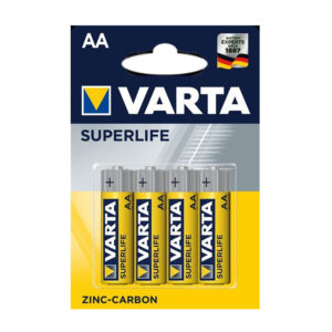 BATTERIA STILO AA ZINCO CARBONE 4PZ VARTA R06