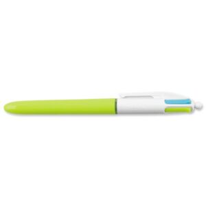 BIC 4 Colours Verde, Rosa, Porpora, Turchese Penna a sfera retrattile a clip Medio