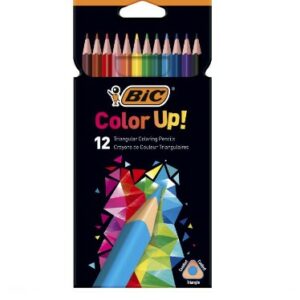 BIC 950527 pastello colorato Nero, Blu, Marrone, Verde, Rosso, Viola, Giallo 12 pz