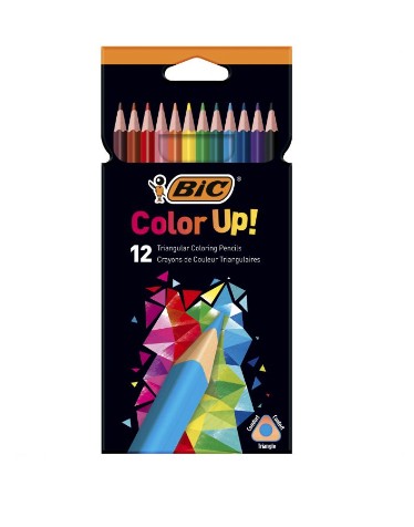 BIC 950527 pastello colorato Nero, Blu, Marrone, Verde, Rosso, Viola, Giallo 12 pz