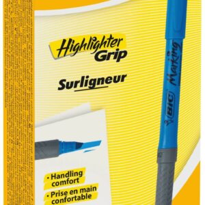 BIC Brite Liner Grip evidenziatore Punta smussata Blu