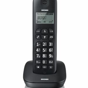 BRONDI TELEFONO CORDLESS DA CASA GALA BLACK