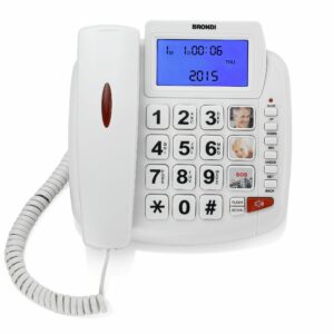 BRONDI TELEFONO DA CASA BRAVO 90 LCD BIANCO