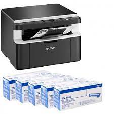 BROTHER MULTIFUNZIONE LASER WIRELESS B/N DCP-1612W + 5 TONER AGGIUNTIVI