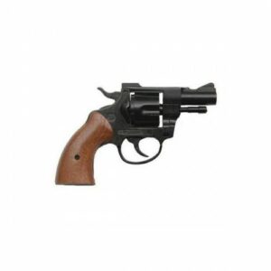 BRUNI PISTOLA A SALVE SCACCIACANI MODELLO OLYMPIC REVOLVER CON GUANCETTE IN LEGNO CALIBRO 380 BR-300