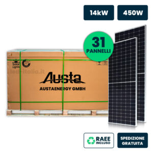 Bancale 14kW (13.95 kW) con 31 Pannelli Solari Fotovoltaici Monocristallini 450W 1903*1034*35mm (SKU 11860)