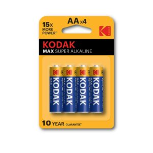 Batteria Aa 1,5V Lr6 Kodak Max Alcaline 4Pz