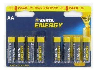 Batteria Stilo Aa Lr03 Energy Megapack 8Pz 1,5V Varta