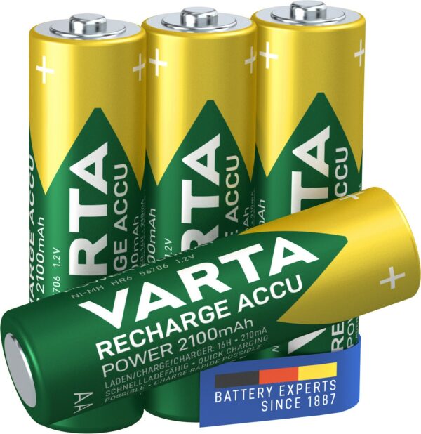 Batteria Stilo Aa Ricaricabile 2100Mah Conf.Blister 4Pz Varta