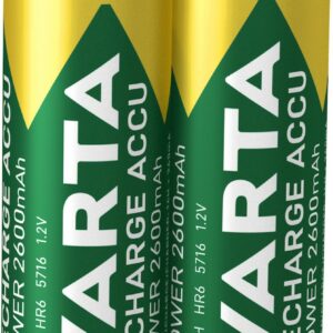 Batteria Stilo Aa Ricaricabile 2600Mah Conf.Blister 2Pz Varta