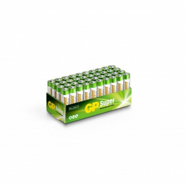 Batteria Super Alcalina 1,5V Mini Stilo AAA / 24A / LR03 (Confezione 40 Pezzi)