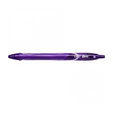 Bic Gel-Ocity Penna a sfera retrattile ad asciugatura rapida - Punta media 0,7 mm - Inchiostro gel - Asciugatura ultra rapida - Non macchia la carta - Colore viola