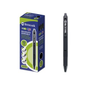 Bismark 330216 penna a sfera Nero Penna a sfera retrattile a clip Medio 1 pz