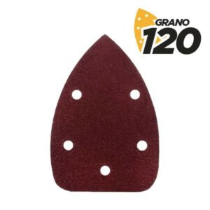 Blim Confezione da 10 Carte Vetrate con Velcro per Levigatrice BL0124 - Grana 120 - Formato Triangolare