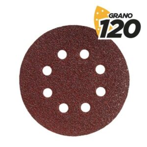 Blim Confezione da 10 Carte Vetrate con Velcro per Levigatrice BL0136 - 125mm - Grana 80 - Formato Circolare