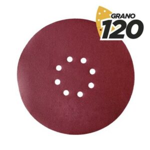 Blim Confezione da 5 Carta Abrasiva con Velcro per Levigatrice BL0223 - Grana 120 - Formato Circolare