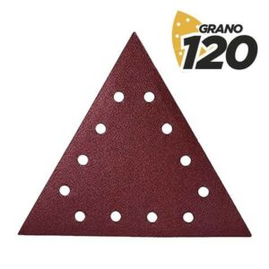 Blim Confezione da 5 Carta Abrasiva con Velcro per Levigatrice BL0223 - Grana 120 - Formato Triangolare