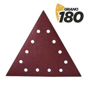 Blim Confezione da 5 Carta Abrasiva con Velcro per Levigatrice BL0223 - Grana 180 - Formato Triangolare