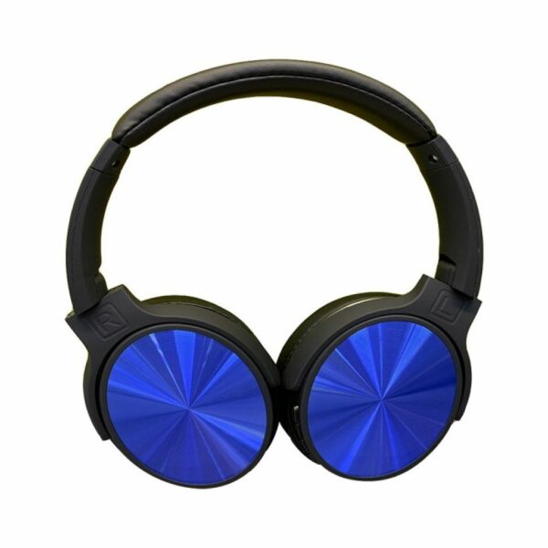 Bluetooth Wireless Headphone with Rotable Head 500mAh Blue W/Bag