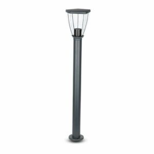 Bollard Lamp with Clear Cover Black