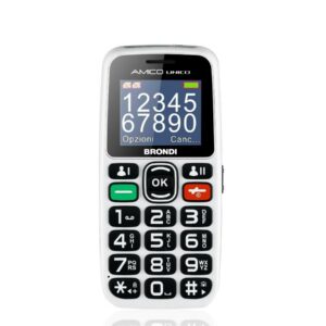 Brondi Cellulare Amico Unico Dual Sim 1,8 32M+32M Bianco