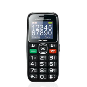 Brondi Cellulare Amico Unico Dual Sim 1,8 32M+32M Nero