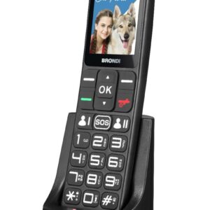 Brondi Telefono Cordless Amico Fidato Nero