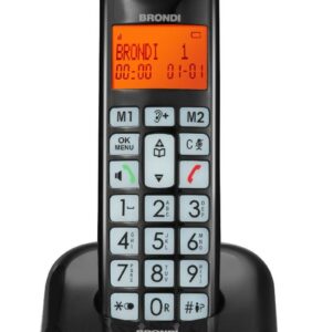 Brondi Telefono Cordless Bravo Moon Nero