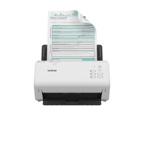 Brother ADS-4300N Scanner ADF 600 x 600 DPI A4 Nero, Bianco