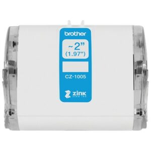 Brother CZ-1005 nastro per etichettatrice Bianco su verde