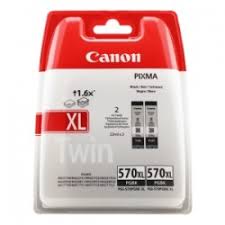 CANON BLISTER PACCO DOPPIO ORIGINALE PGI-570XL 0318C007