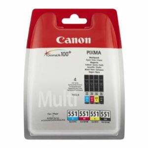 CANON CARTUCCE ORIGINALI CLI-551 MULTIPACK BK/C/M/Y 6509B009